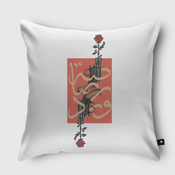 Rose shot - رصاصه ورد Throw Pillow