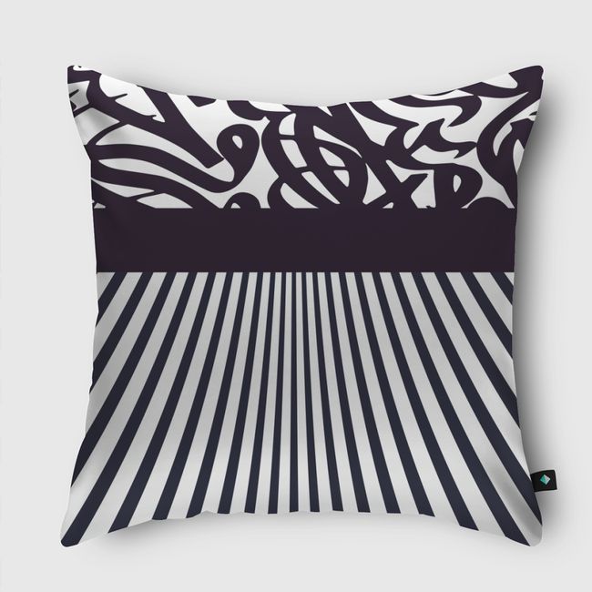 B&W line - Throw Pillow