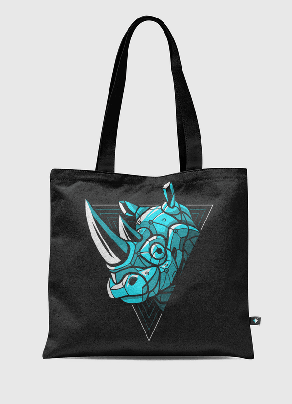 Cyber Rhino Punk Tote Bag