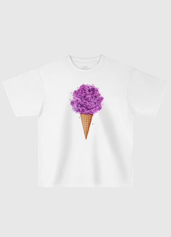 Ice cream with lilac Oversized T-Shirt