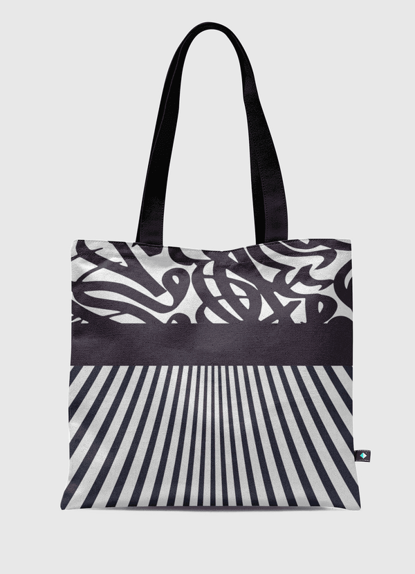 B&W line Tote Bag