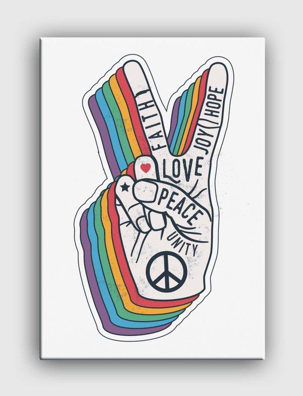 Peace Love Unity Joy Hope Canvas