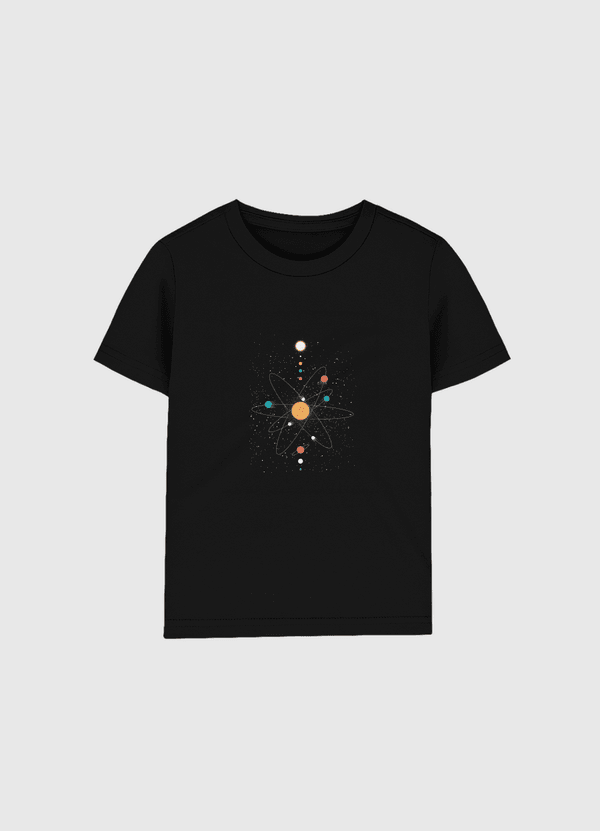 Atom Universe Minimalist Kids Organic T-Shirt