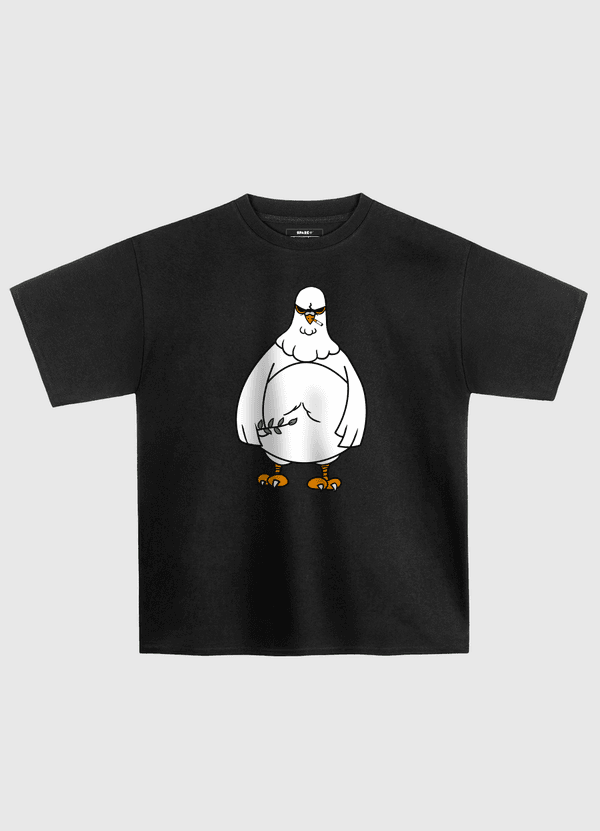 peace pigeon had enough  Oversized T-Shirt