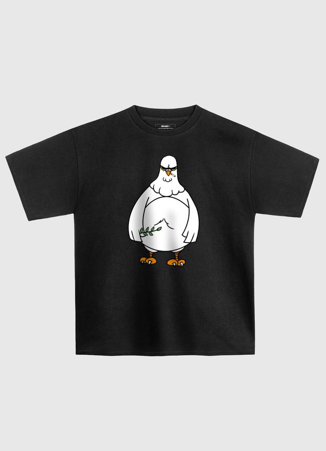 peace pigeon had enough  - Oversized T-Shirt