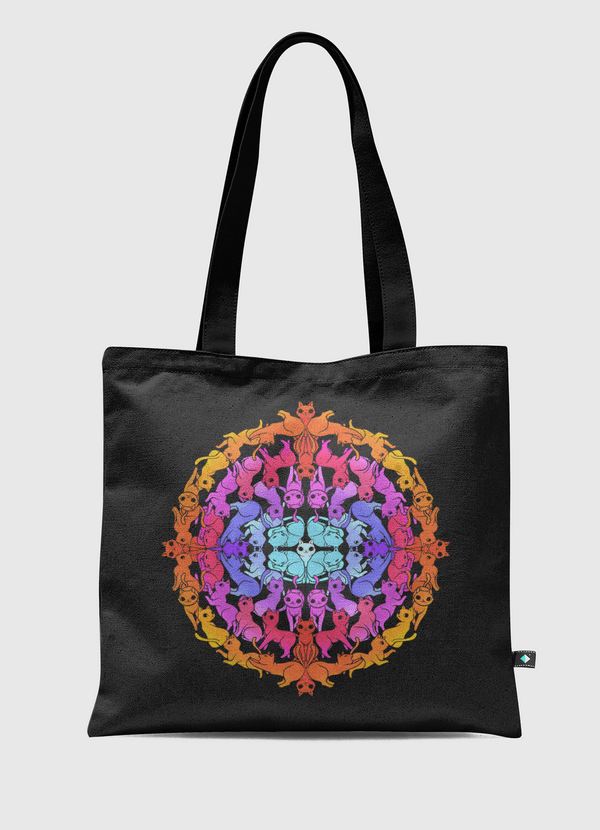 Mandala Cat Tote Bag