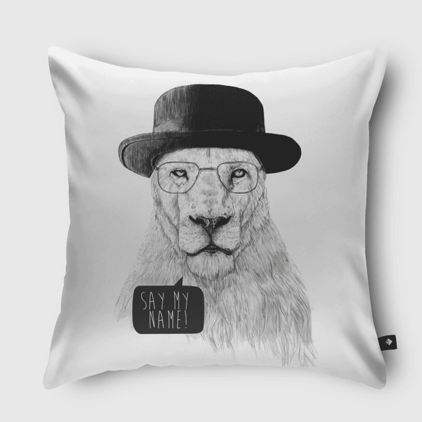 Say my name Throw Pillow