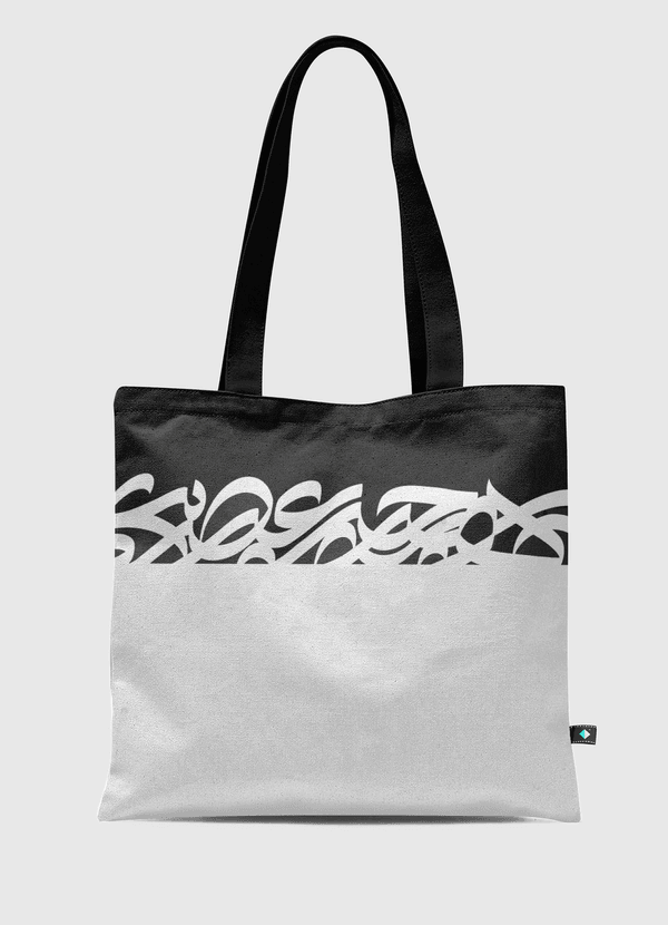 Black X white Tote Bag