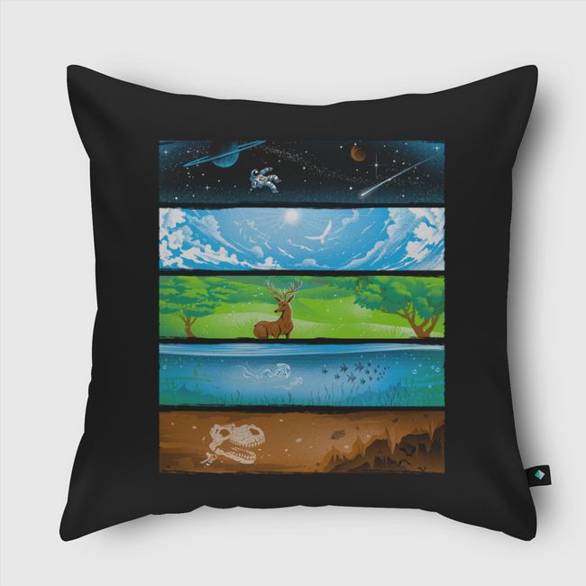 Across The Earth - Throw Pillow