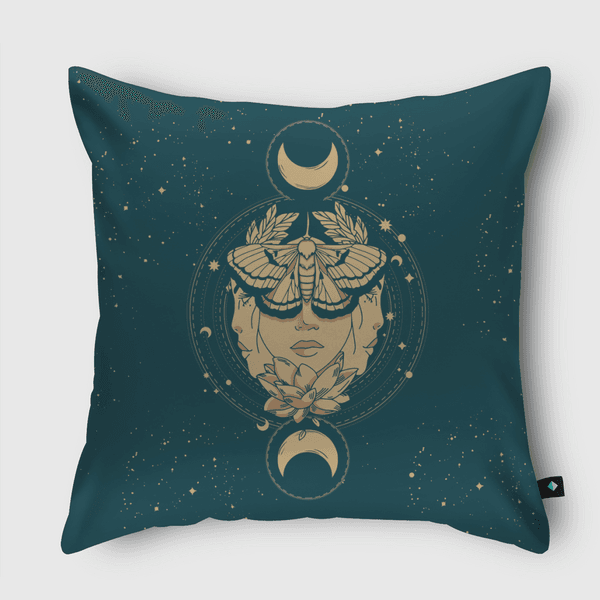 M O O N  P H A S E S Throw Pillow