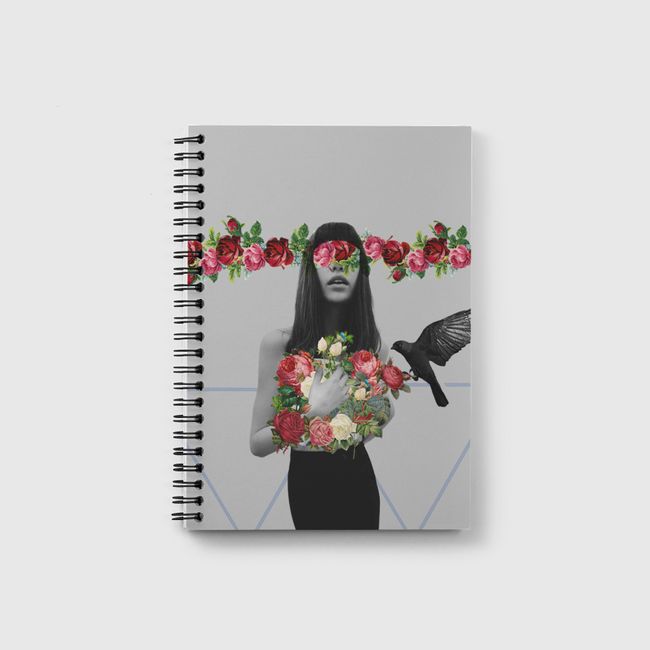 half person half flower - Notebook