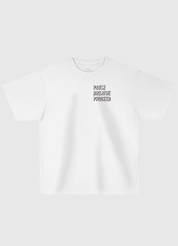 Pause Breathe Proceed Oversized T-Shirt