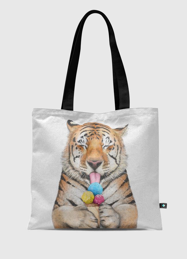 Tiger with ice cream - Tote Bag