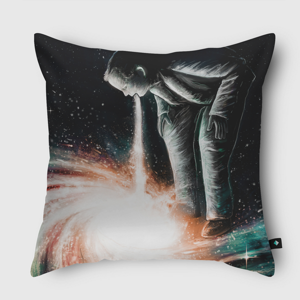 Cosmic Vomit Throw Pillow