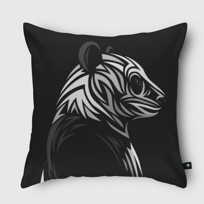 Tribal Panda - Throw Pillow