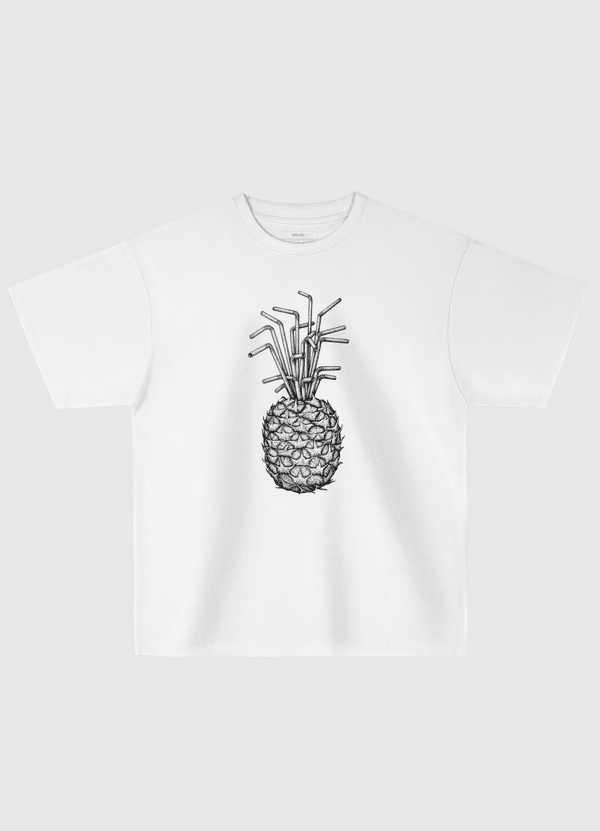 pineapple straws Oversized T-Shirt