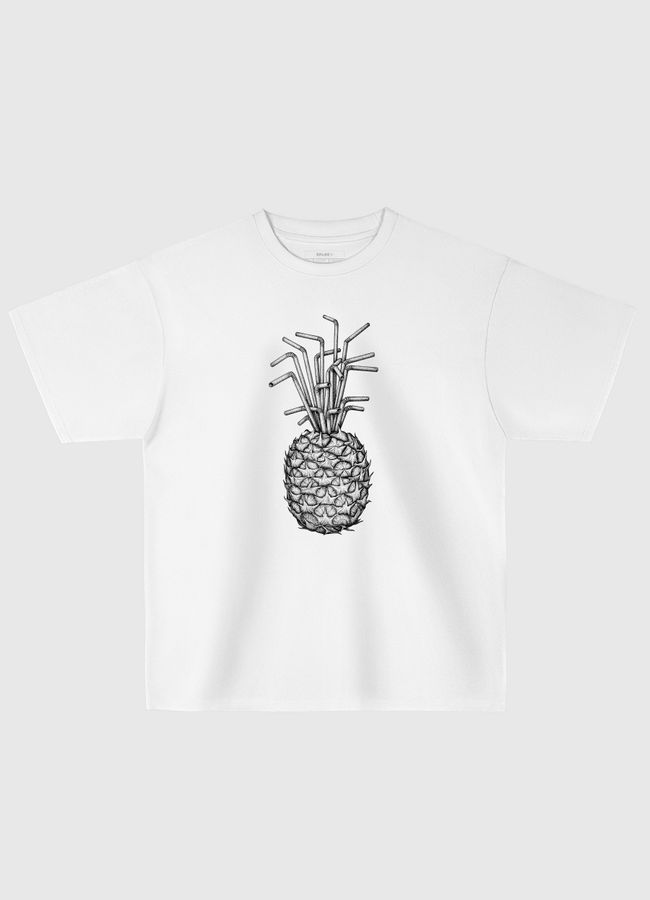 pineapple straws - Oversized T-Shirt