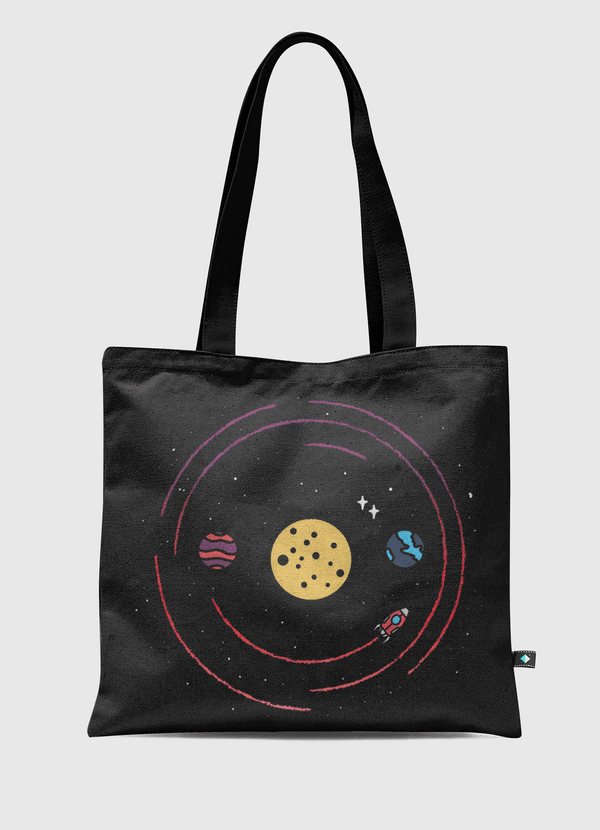 Smile, you are in space Tote Bag