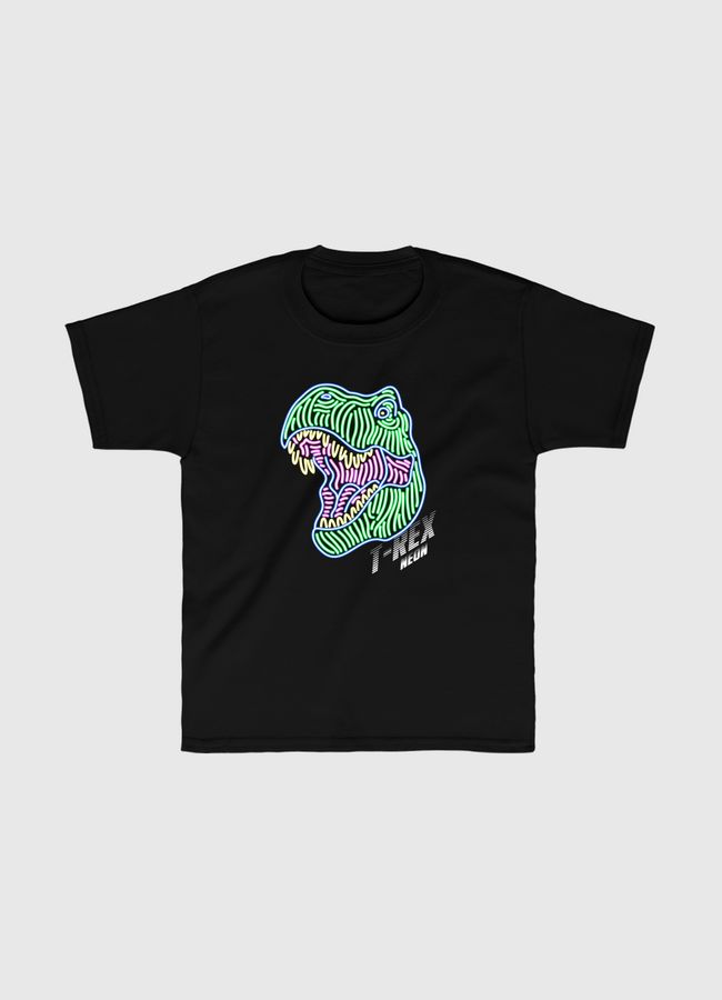 Neon T-Rex Dinosaur Gifts - Kids Classic T-Shirt