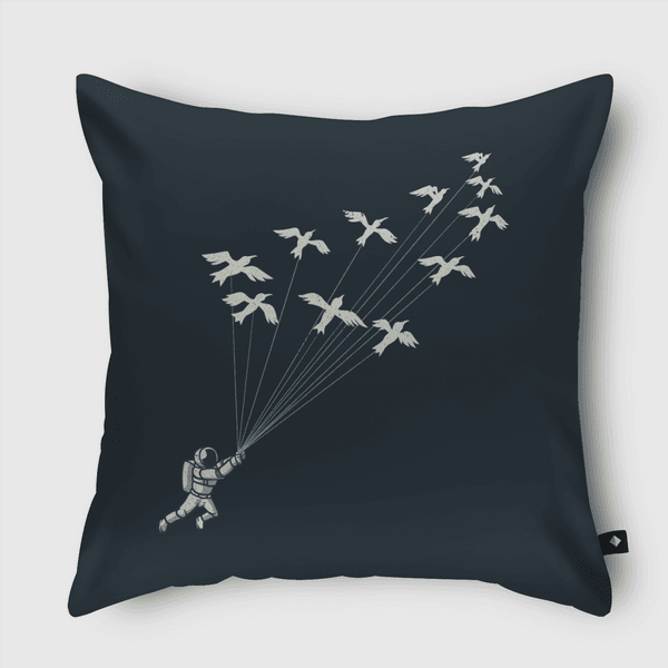 Astronaut Prince Flying Throw Pillow
