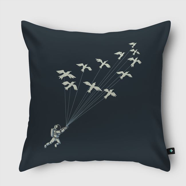 Astronaut Prince Flying - Throw Pillow