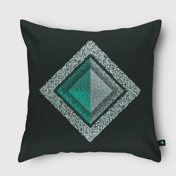 SPARK CALLIGRAPHY Throw Pillow