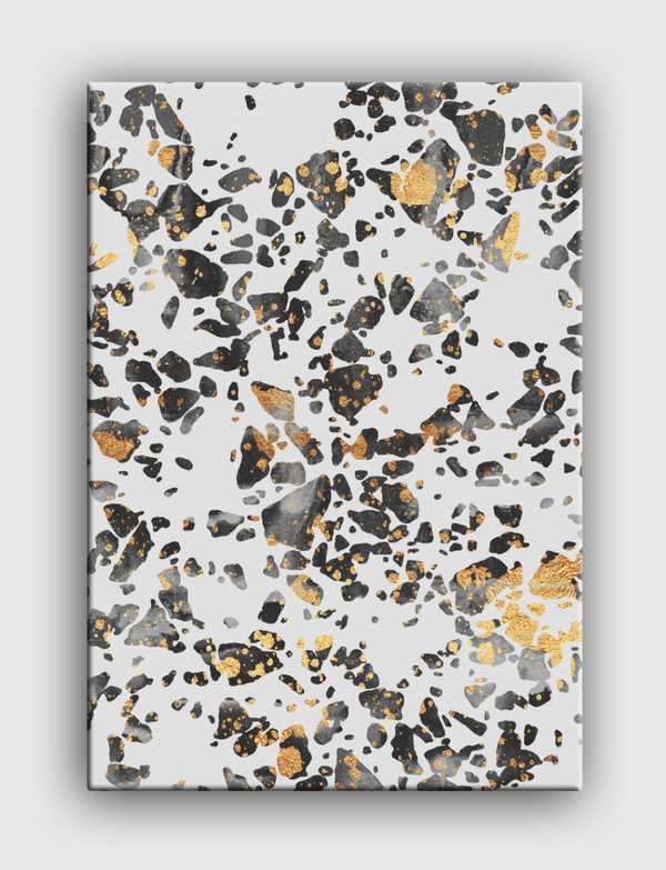 Gold Speckled Terrazzo Canvas