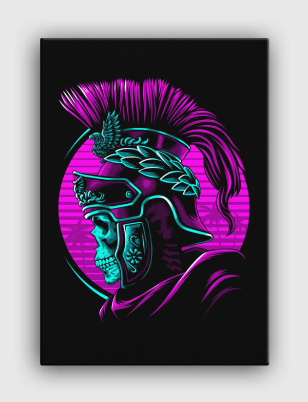 Retro Roman skull Canvas