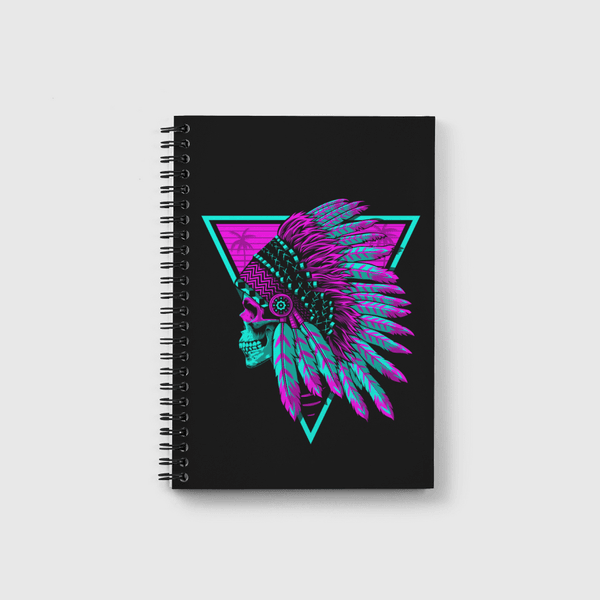 Retro Indian Skull Notebook