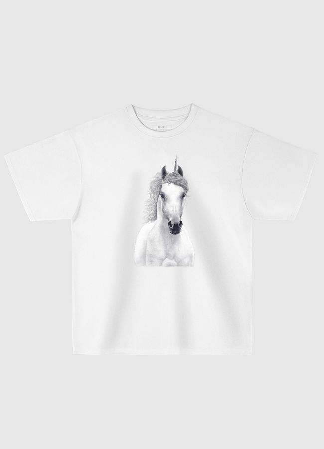 White unicorn - Oversized T-Shirt