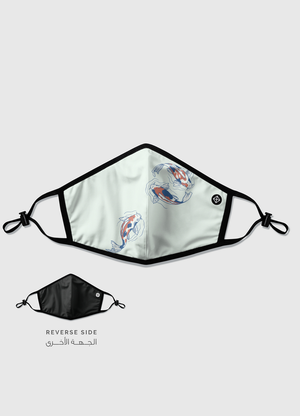Koi Lake Traditional Reversible Mask