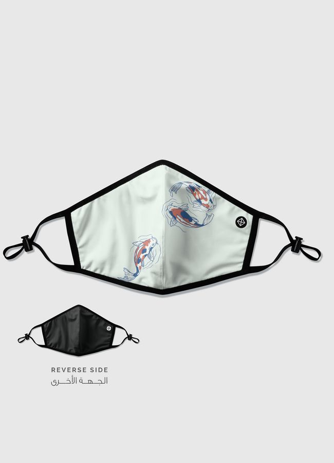 Koi Lake Traditional - Reversible Mask