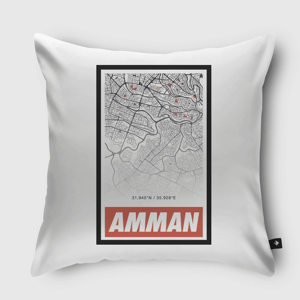 Amman عمان Throw Pillow