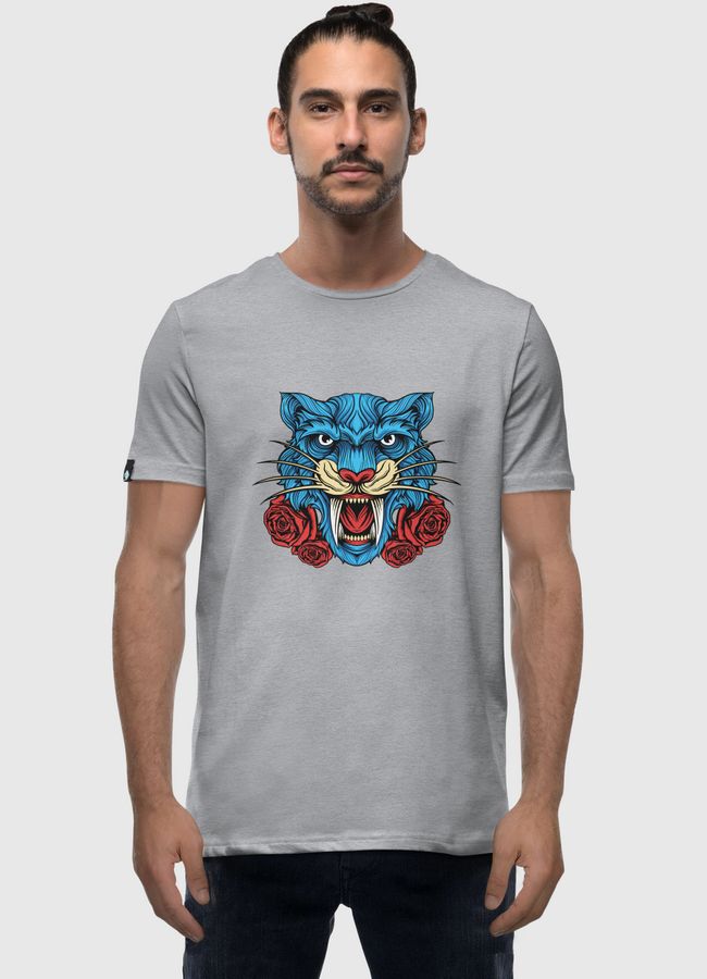 Wild Floral Tiger - Men Premium T-Shirt