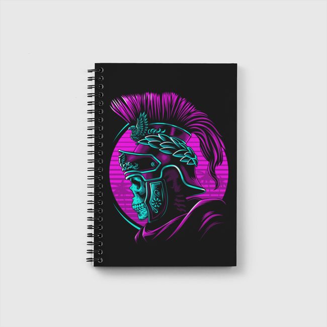 Retro Roman skull - Notebook