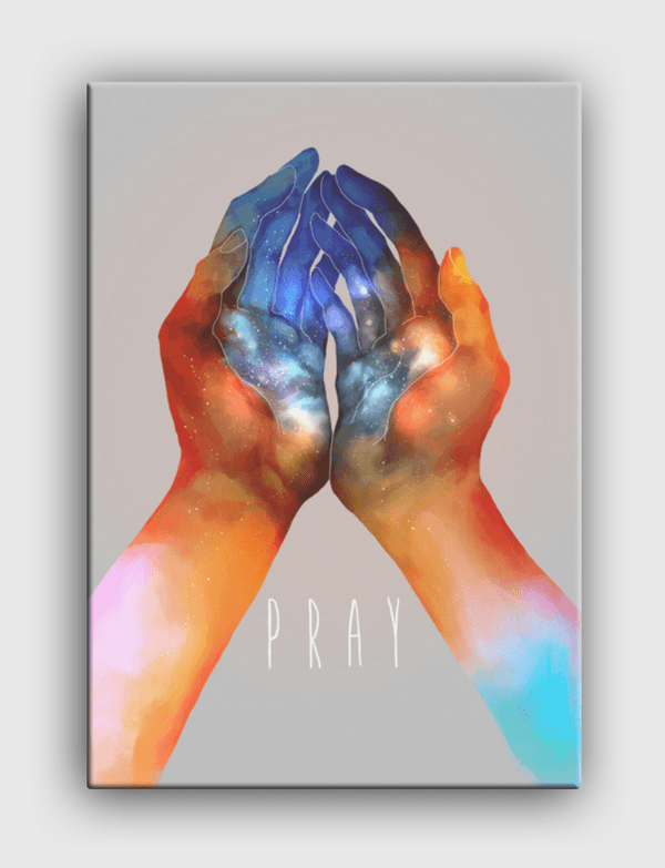 Pray (Graphic print) Canvas