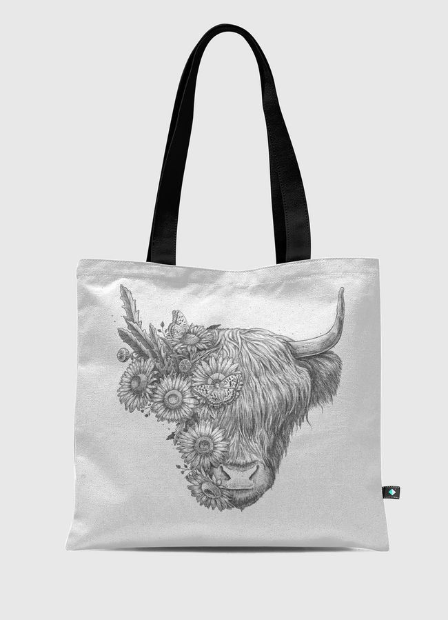 Floral bull - Tote Bag