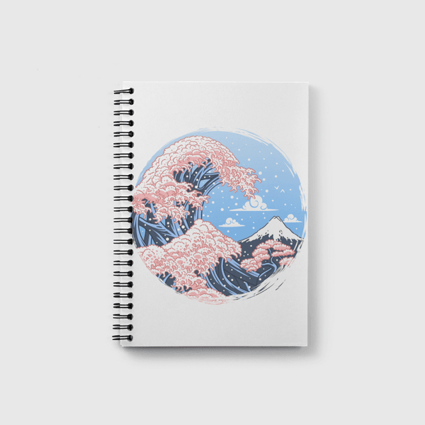 Wave Cherry Tree Notebook