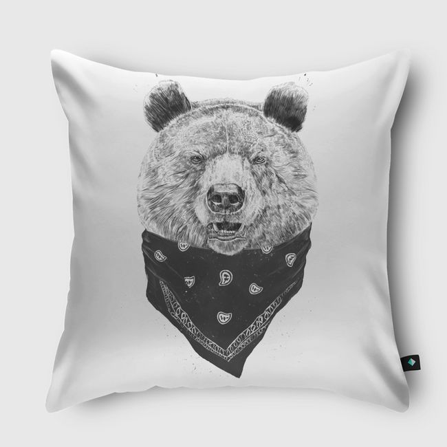 Wild bear - Throw Pillow