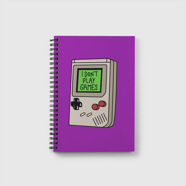 i don't play games Notebook