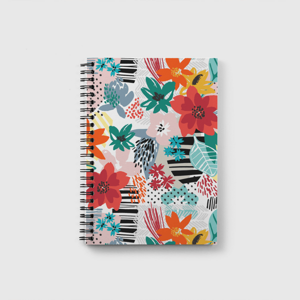 Floral Clash Notebook