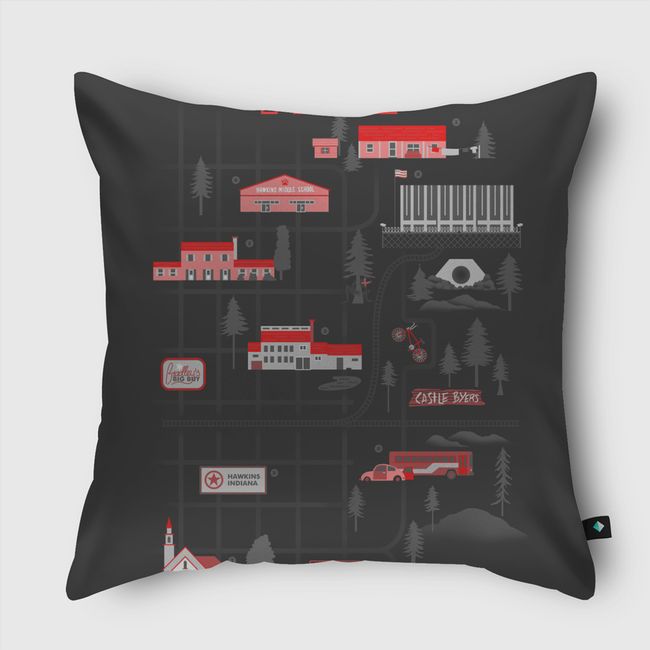 Strange Map - Throw Pillow