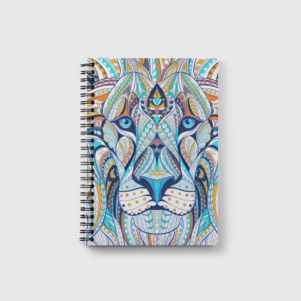 Ethnic  Blue Lion Notebook