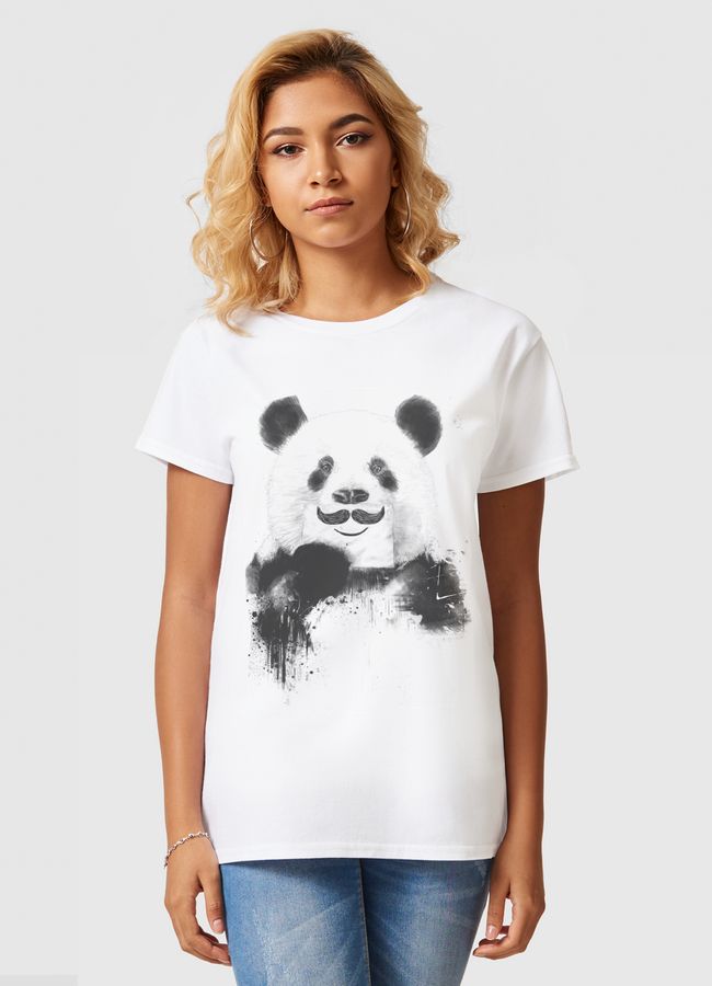 Funny panda - Women Basic T-Shirt