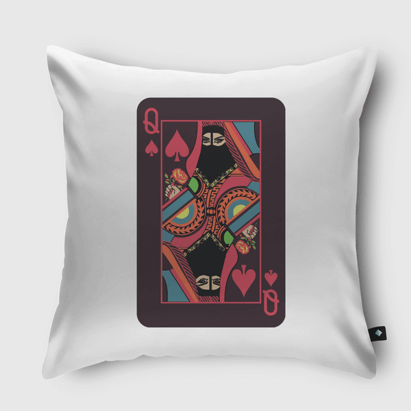 Queen of Spades SUMMER Throw Pillow