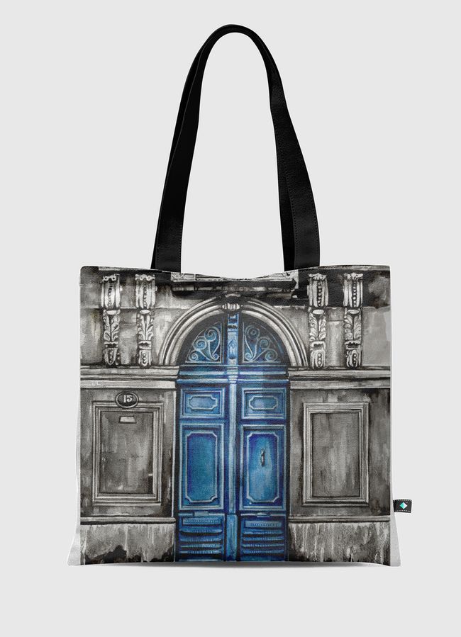 blue old door - Tote Bag