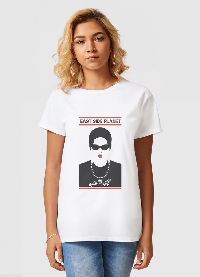 Umm Kalthoum  - Women Basic T-Shirt