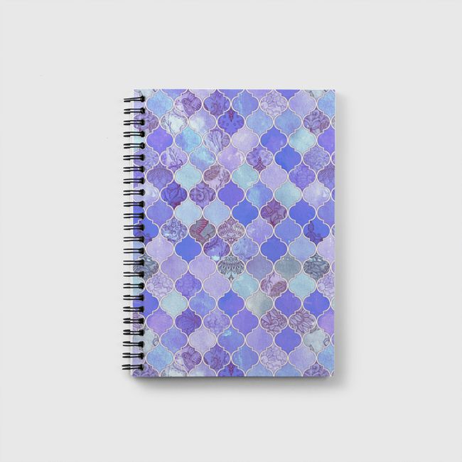 Purple Moroccan Tiles - Notebook