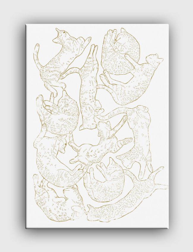 11 sleeping cat - Canvas