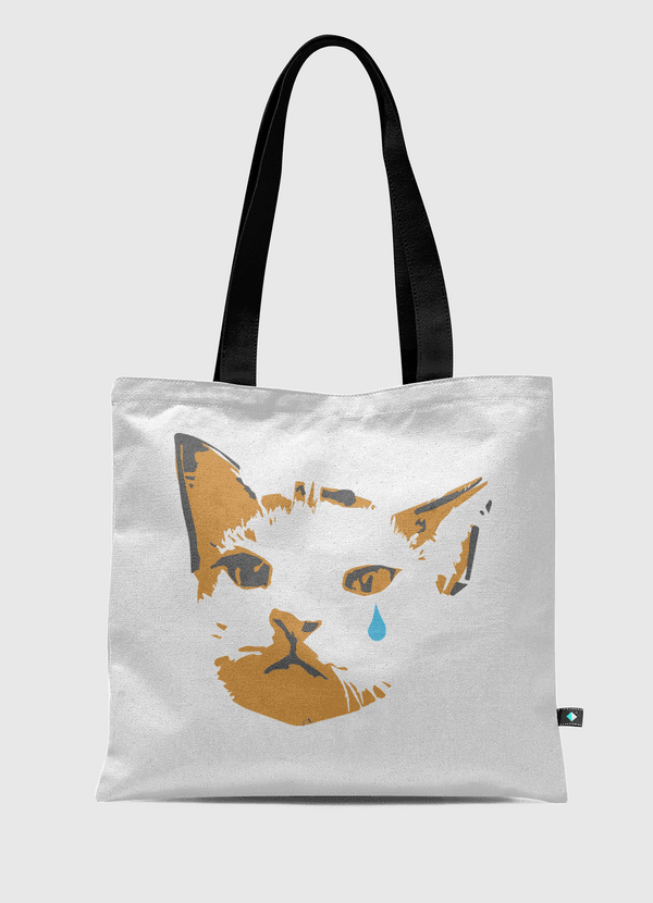 دمعة قطة Tote Bag